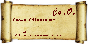 Csoma Odisszeusz névjegykártya